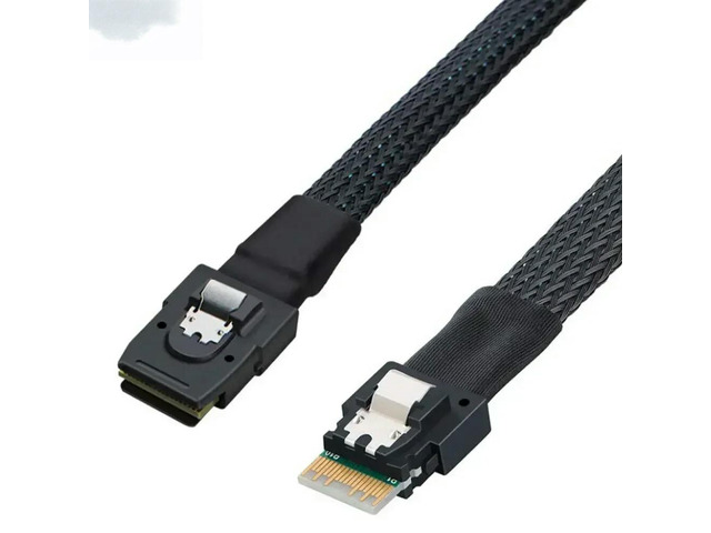 FOR MINI SAS SFF-8087 to SLIM SAS SFF-8654 4I High-Speed Server Connection Cable