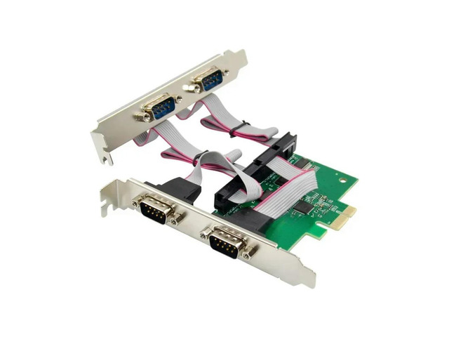 FOR PCIE ASIX 99100 Chip 4S 4-port com DB9 RS232 Serial Port Card Controller Car