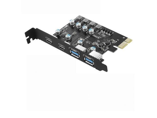 FOR USB3.1 Type-2A/2C PCIe Converter Card - 2x USB-A + 2x USB-C Ports 5Gbps