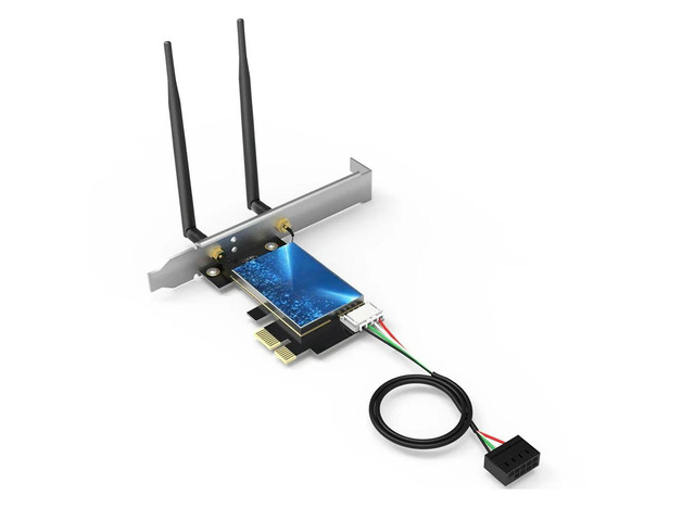 FOR 2.4GHz/5.8Ghz Dual Band AC600 WiFi Bluetooths PCI Express Adapter With 2*5DB