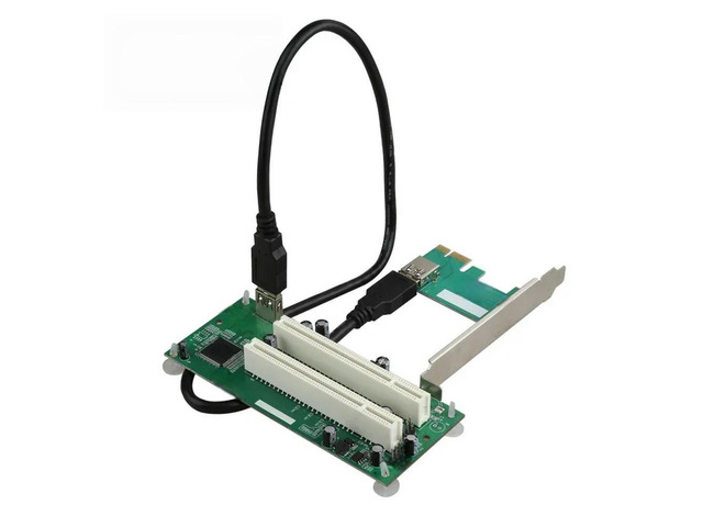 FOR PCI-Express to PCI Adapter Card PCIe to Dual Pci Slot Expansion Card USB 3.0 Add on Cards Converter TXB093
