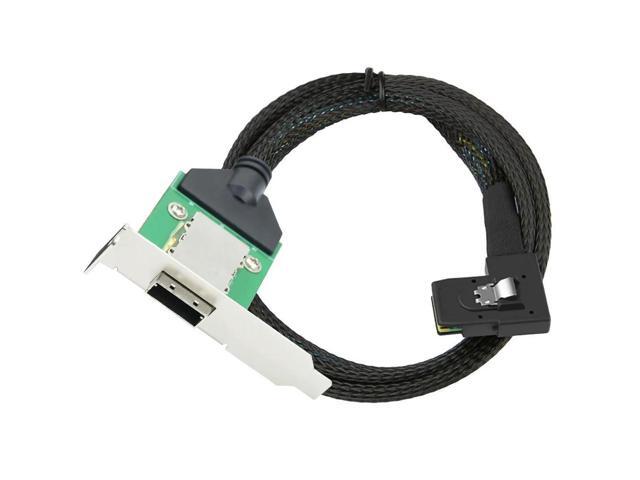 FOR Mini SAS HD SFF-8088 Female to SAS 8087 Right Angle Server Adapter Conversion Cable