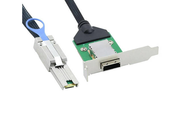 FOR Mini SAS HD SFF-8088 26P male to HD-8088 female bend server adapter card con