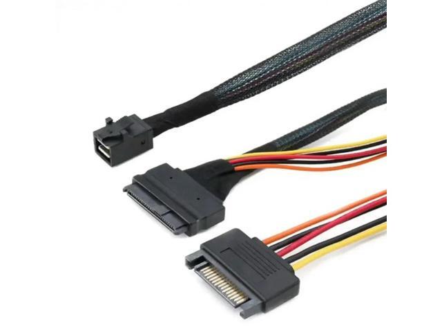 FOR MINI SAS HD SFF-8643 to SAS SFF-8639 with SATA 15P male server connection cable