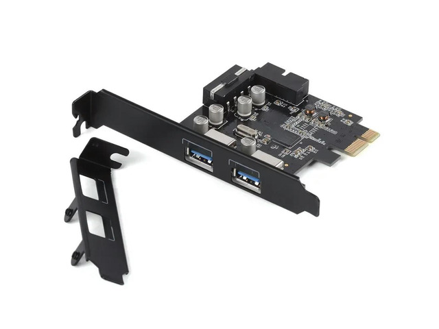 FOR PCIE TO 2 Port USB 3.0 PCI-e Internal 20Pin Adapter PCI Express 5.0Gbps 19Pi