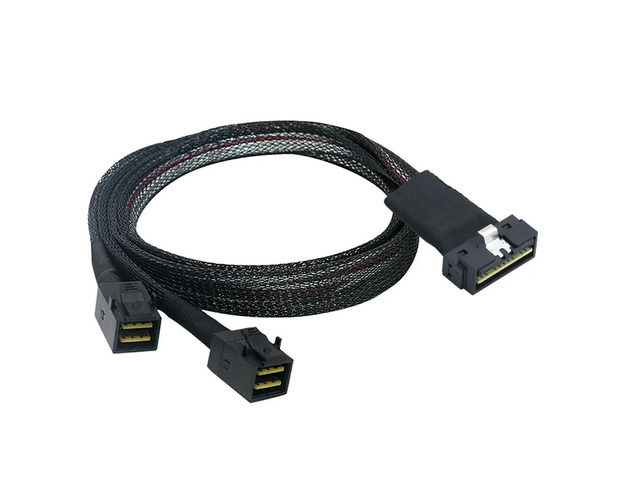 FOR PCI-E SAS 4.0 LP Low profile SFF-8654 8i 74Pin to Dual MINI SAS HD SFF-8643 36Pin Server connection Cable