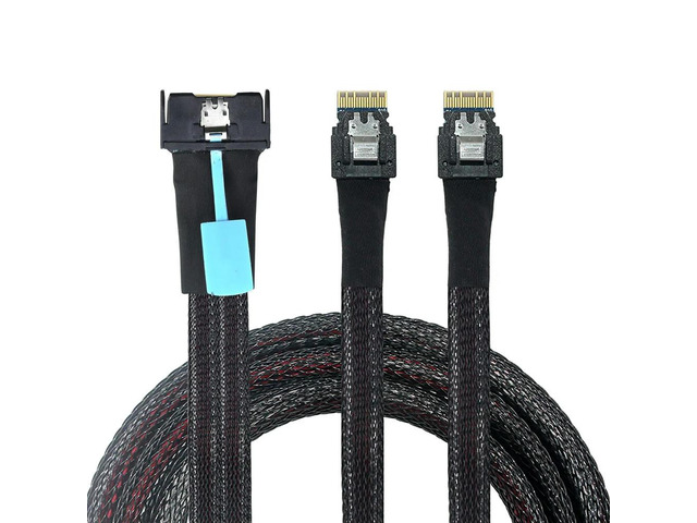 FOR PCIE G 5.0 SAS MCIO 8i 8X 74P to dual 2XSFF 8654 4i server data connection A