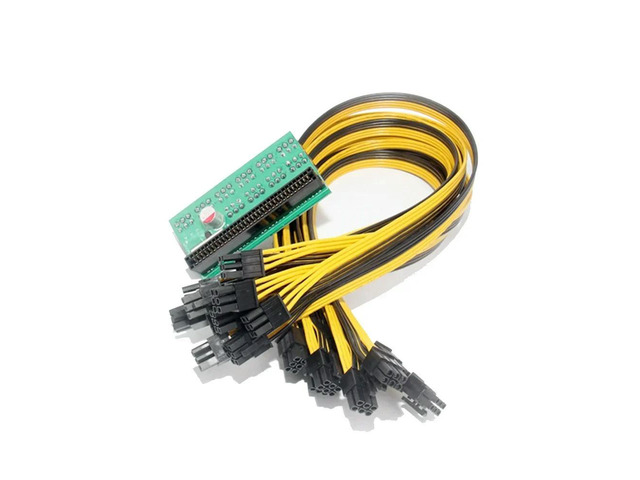 FOR 10 Port 6Pin Breakout Adapter Board With 10PCS 50CM UL 1007 6Pin Male to 6Pi