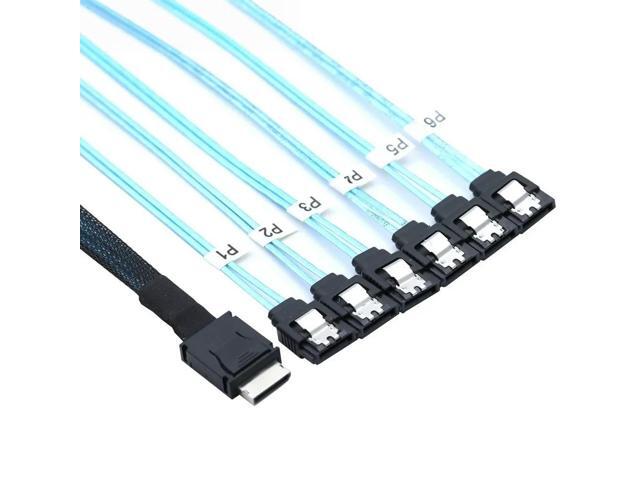 FOR PCIE SFF 8611 4I to 6 SATA 7p Adapter for Efficient Server Performance