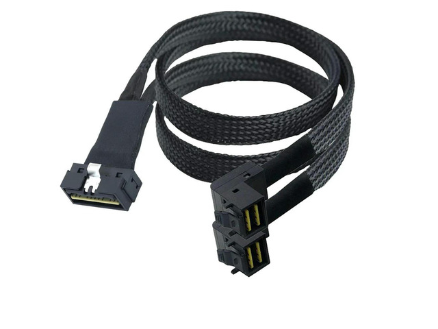 FOR PCI-E SAS 4.0 LP Low Profile SFF-8654 8i to Dual Mini SAS HD SFF-8643 Adapte