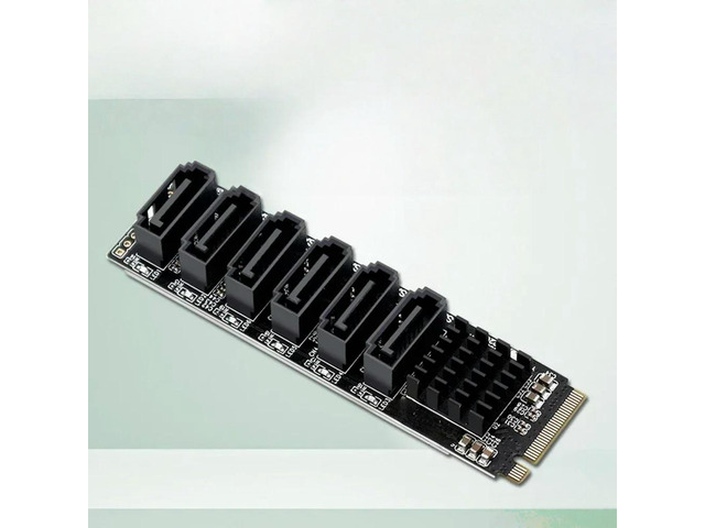 FOR Experience -Fast Data Transfer with M.2 MKEY To 6-Port SATA3.0 6Gpbs Expansion Card ASM1166 chipset