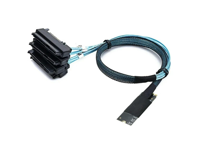 FOR M. 2 Mkey SFF-8643 Contact To 4-port SAS SFF-8482 2-in-1 Server High-Speed C