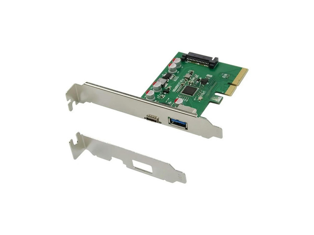 FOR USB 3.1 Type C PCIe Expansion Card PCI-E to USB3.1 GEN 2 10Gbps USB Type-C + USB3.0 Type A Riser Card PCI Express x4 USB Adapter