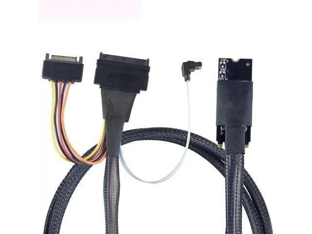 FOR M. 2 SFF-8643 to U.2 SFF-8639 with SATA 15P and 7P 90 Server Connection Cable