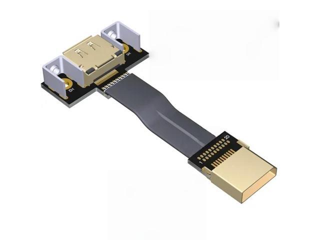 FOR 1.4 Cable Angled 8K 4K HDR 165Hz 60Hz Display Port Adapter For Video PC Laptop TV DP 1.4 1.2 Flex extension Cable