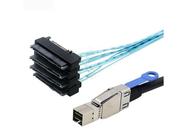 FOR Mini SAS HD SFF-8644 to SFF-8482 29P 2-in-1 Array Card SATA Hard Disk Data Cable