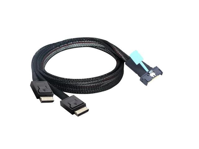FOR PCIE Ultraport SAS MCIO SFF-8654 8I 5.0 74P to 2X Dual SAS SFF-8611 4I Server Data Transfer Cable