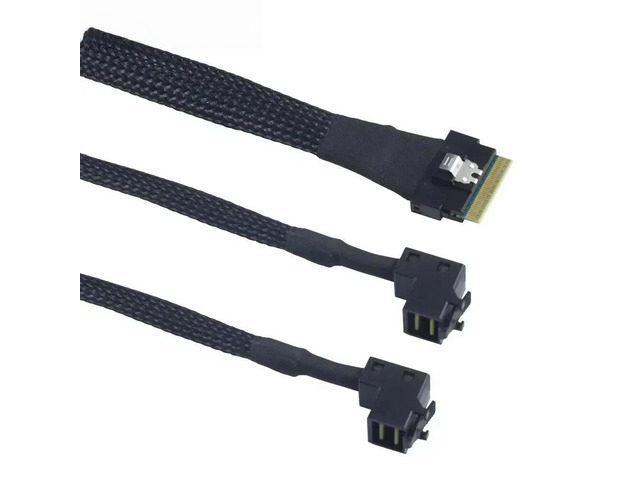 FOR MINI SAS SFF-8654 8i 4.0 to 2 Ports SAS HD SFF-8643 Adapter Cable