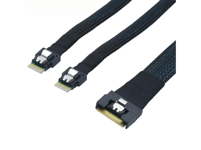 FOR SAS SFF-8654 8I 74pin all-inclusive interface anti-slant insertion to 2 port