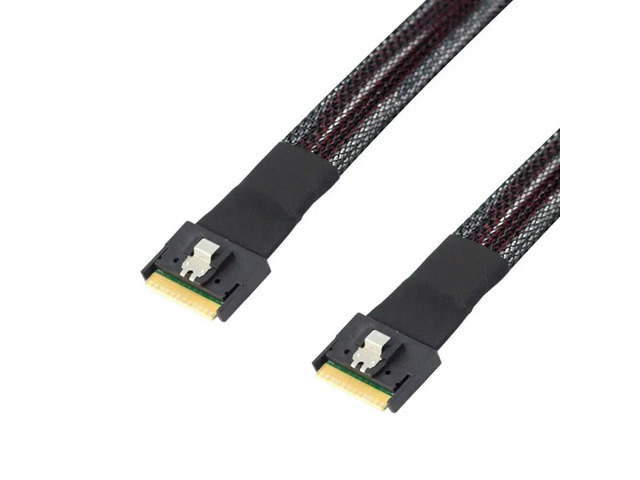 FOR SlimSAS4.0 (SFF-8654 8i 74Pin) to SlimSAS (SFF-8654 8i) High-Speed Server Ca