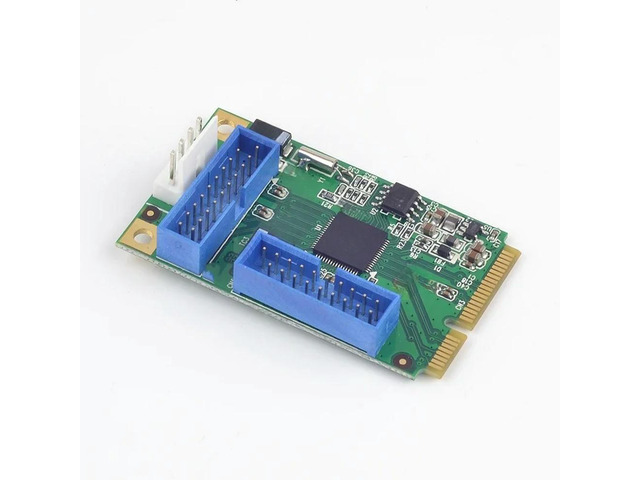 FOR Mini PCI-e to 4x USB3.0 expansion Card USB 3.0 to Mini PCI express Converter card 2 ports (19/20pins) Socket