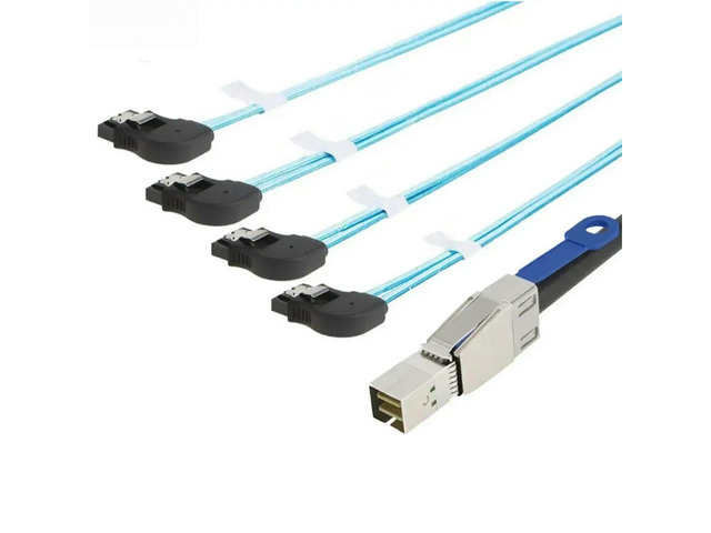 FOR MINI SAS SFF-8644 with IC to 4 Ports SATA 7P female Adapter cable