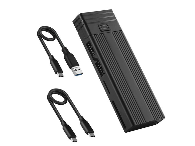 FOR M.2 hard disk box type-c SATA NVME protocol USB3.1/3.2 10G with USB HUB card
