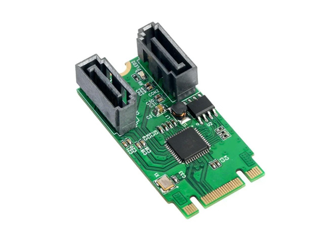FOR M.2 B + M Key slot to 2 Port SATA 6G Adapter controller Card Support win 8 1