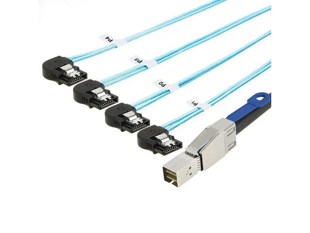 FOR Mini SAS HD SFF-8644 to 4X SATA 7P female server hard drive Connection cable