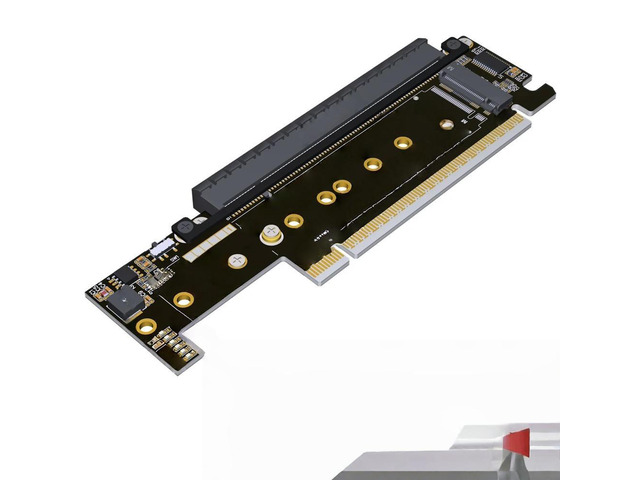 FOR PCIe 5.0 x16 to x8 x4 x4 Splitter Card NVMe SSD Expansion Card Supports Gen5