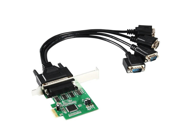 FOR MCS9904 Chipset PCI Express 4 serial ports rs232 db9 PCIe controller card wi
