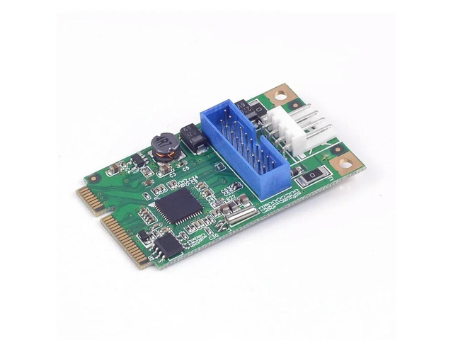 FOR Mini PCIE USB Adapter Mini PCI-e to 2 port USB3.0 20PIN 19pin to mpcie Adapt