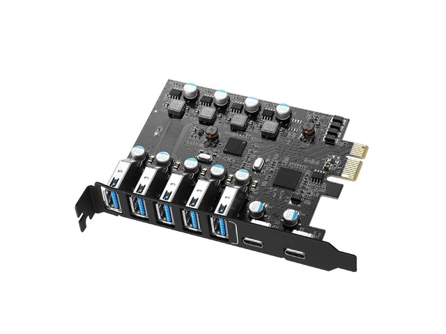 FOR PCIE to 5 ports USB3.0 converter dual ports USB3.1 Type-c PCI Express Expans