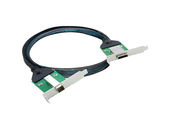 FOR Mini SAS Extension Cable SFF-8088 26 Pin Female to External SFF-8644 Female PCBA with Low Profile Bracket cable