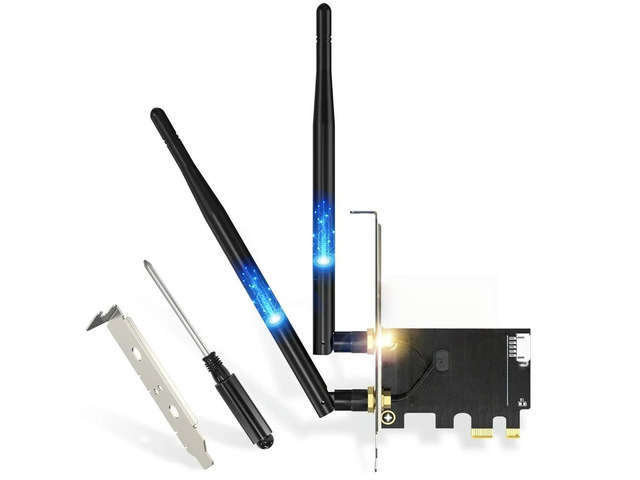 FOR WiFi6 1800Mbps Wireless Network Card 802.11ax 2.4G/5Ghz For 5.2 Dual Band Desktop PCIE Adapter Win10/11 High Speed