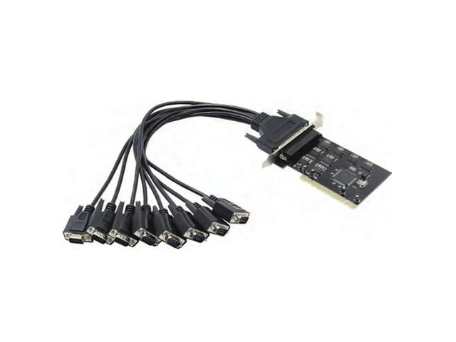 FOR PCI to 8 port DB9 RS232 Serial card 8 Ports PCI RS232 COM DB9 Multi Serial Controller Card SB16C1058 Chipset rs-232 to pci
