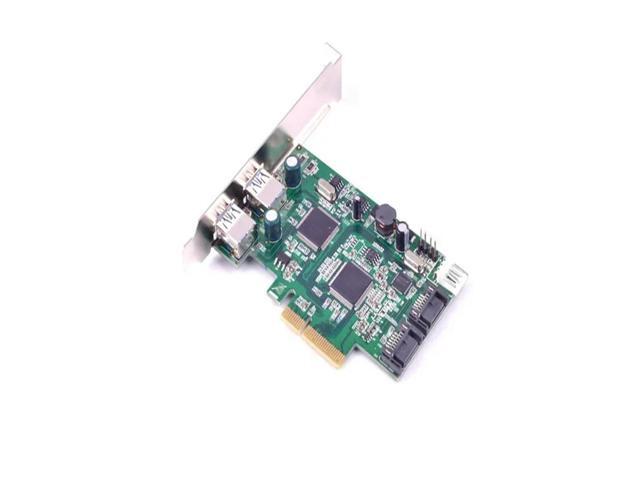 FOR PCI-E x4 to 2 Port SATA3.0 6Gb + 2 Port Super-Speed USB 3.0 External Expansion Card 1061+ etron ej168 support 3t