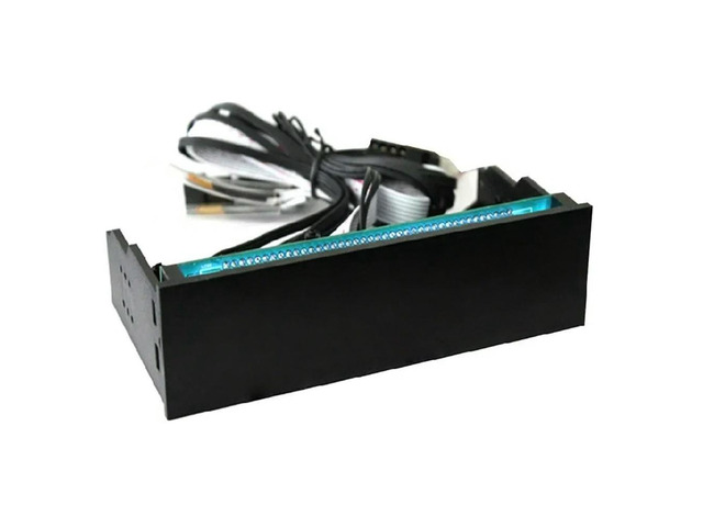 FOR 1PCS LCD 5.25'media dashboard VFD touch screen 4 channel fan speed controlle