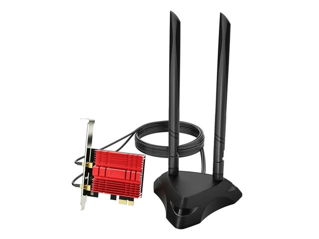 FOR WiFi 6E AX210 PCI-E Adapter Network Card AX210NGW With Extend Antenna Base wifi6 lan converter