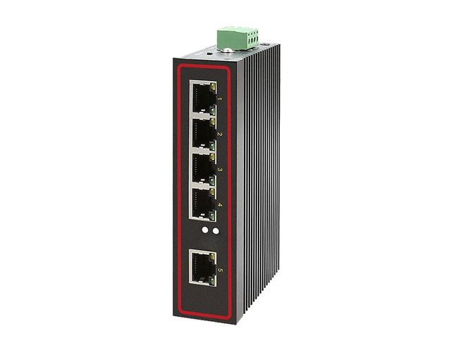 FOR Industrial 5 port ethernet LAN switch 100M DOUBLE DC POWER high and low temp
