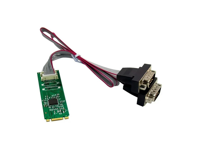 FOR M.2 B+M To DB9 2 Com Ports AX99100 Chip 2S DB 9pin RS232 Serial Port Industrial COM1 Serial Port M2 B M KEY Expansion Card
