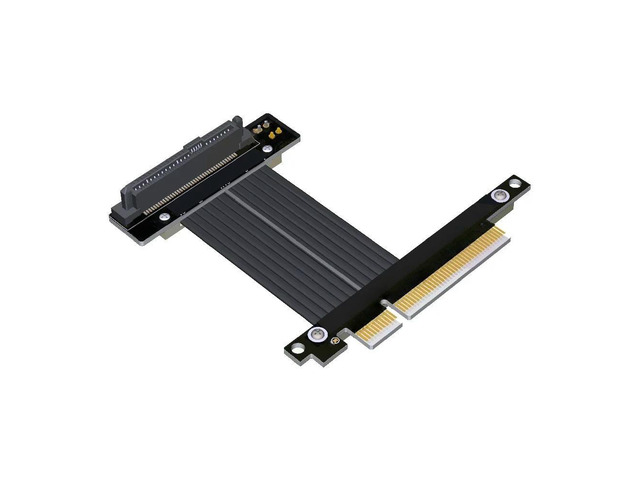 FOR PCIE 4.0 X8 To U.2 SFF 8639 NVMe PCIE4.0 U2 Solid State Drive SSD SFF8639 For X8 Adapter Riser Converter Extension Cable 64Gbps