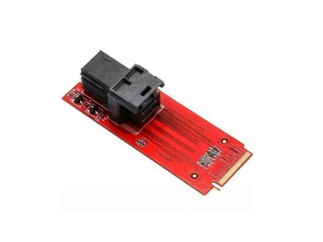 FOR U.2 SFF-8639 to M.2 M Key NVMe adapter card Mini SAS to M.2 M-Key NVMe SFF-8639 Adapter with SFF-8639 cable