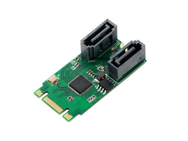 FOR M.2 B + M Key slot to 2 Port SATA 6G Adapter controller Card Support win 8 1