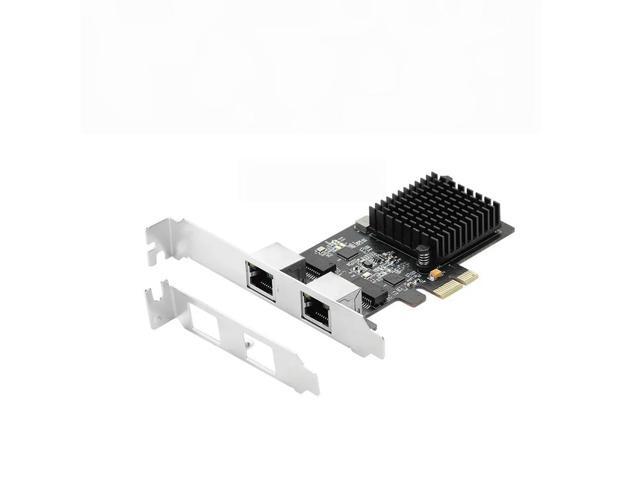 FOR 2.5G Base-T Network Adapter 2 Ports 2500Mbps PCIe 2.5gb Ethernet Card RJ45 LAN Controller Card Pci-e 8125 chip