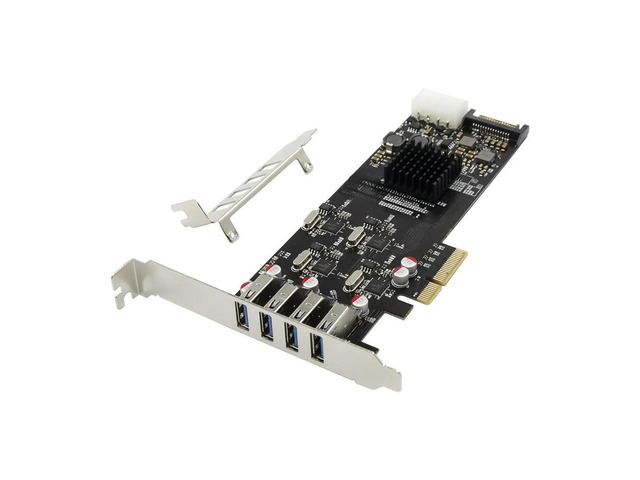 FOR PCIe X4 USB3.0 4 ports USB3.0 Expansion card 20Gt/S 5G/CH NEC720202 Chipset usb3.2 win10 pci-e transfer