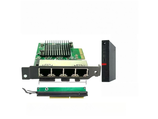 FOR PCIe x4 4 Ports Ethernet Controller Card 1000Mbps NIC RTL8111H Chips Designe