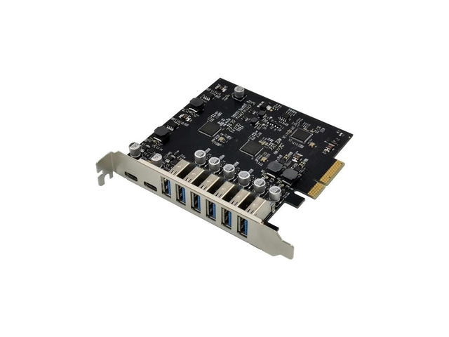 FOR PCI-E 4X 8 Port usb 3.0 expansion card PCIe ASM3142 chip 6A2C USB3.1 10Gbps