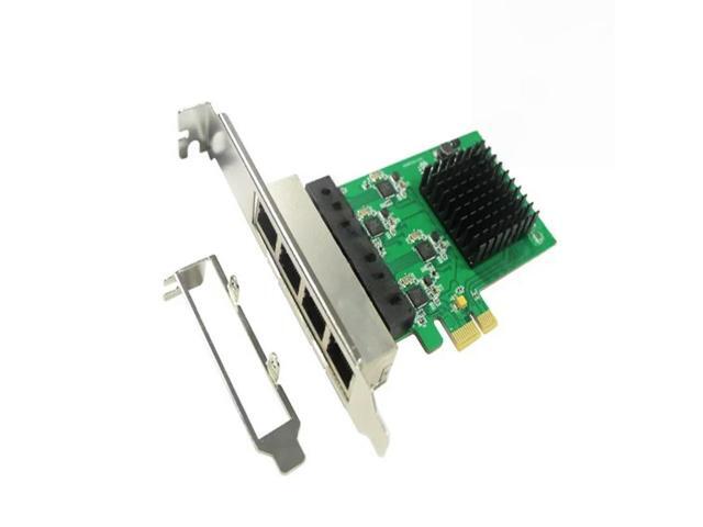 FOR PCI-Express 4 Ports Ethernet Controller Card, RTL8111 Chipset, support low profile bracket PCIE to 10/100/1000Mbps