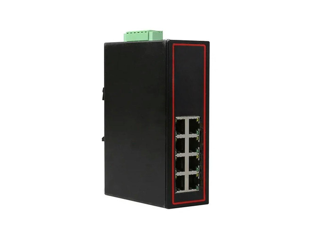 FOR Industrial 8 port ethernet LAN switch 100M DOUBLE DC POWER high and low temp